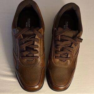 Rockport Men's Rich Brown Leather Sneakers